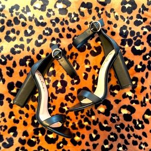 Lulus Black Ankle Strap Heels